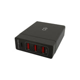 4-Port Smart Charger 3 USB-A Plus 1 USB-C Type C Port
