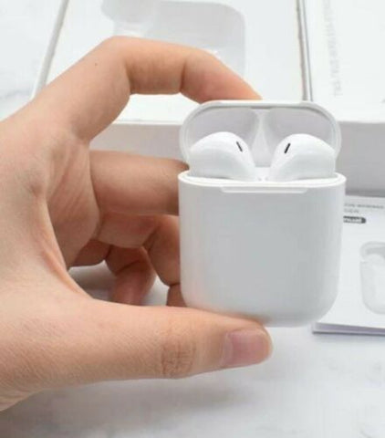 i12 Bluetooth 5.0 Wireless Earbuds With Fast Charging Case  in-Ear Built-in Mic Headset