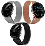 Bluetooth Smart Watch Fitness Tracker With Magnetic Stainless Steel Metal Mesh Strap
