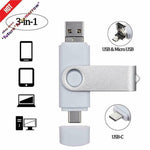 Xoombot 64GB Photo Stick Flash Drive 3 in 1 USB Picture Keeper
