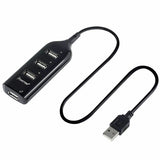 4-Port USB Splitter Hub For PC Notebook