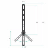 Sound Bar Bracket Universal SoundBar Speaker Mount Above or Under TV Wallmount