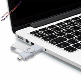 Xoombot 64GB Photo Stick Flash Drive 3 in 1 USB Picture Keeper