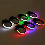 LED Luminous Lighting Shoe Clip Night Running Safety Sports Protect Warning Tool