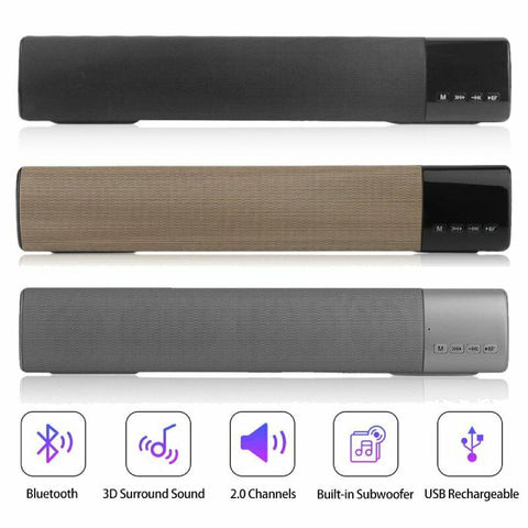 TV Home Theater Soundbar 10W Bluetooth Speaker with Built-in Subwoofer