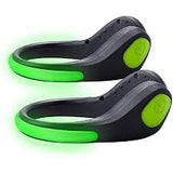 LED Luminous Shoe Clip Light Night Warning Safety Cycling Bike Running (Pack of 2)
