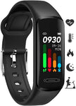 IP68 Waterproof Smart Activity Tracker with Heart Rate, Blood Pressure Monitor, Temperature Check