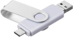 3 in 1 USB Flash Drive 64 -128 GB Picture Keeper Photo Memory Stick for Android/Type-C/Smartphone/Mac/PC/Laptop