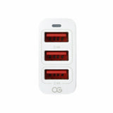 24W 3-Port USB Car Charger for Smartphones Tablets Smart Devices